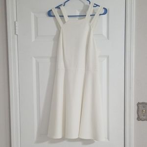 Strappy white cocktail dress